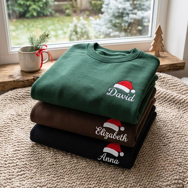 custom-embroidered-christmas-sweatshirt-personalized-santa-hat-name-sweatshirt-hoodie