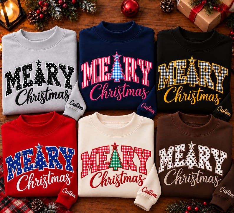personalized-meary-christmas-custom-mockneck-sweatshirt-family-matching-holiday-sweatshirt-with-christmas-tree-design