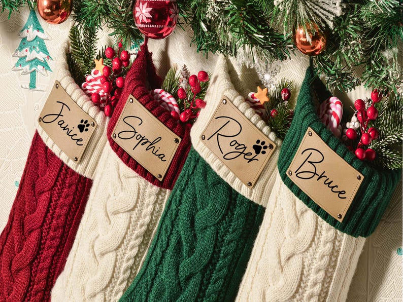 personalized-christmas-stockings-with-leather-patch-custom-name-cable-knit-xmas-stocking