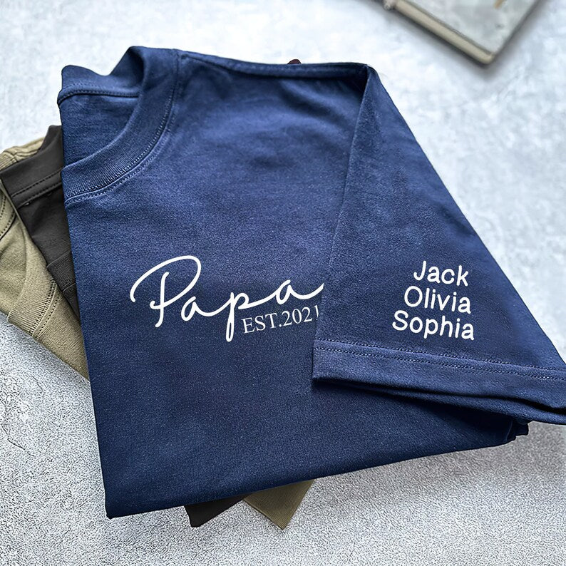 custom-papa-t-shirt-with-est-year-childrens-names-on-sleeve-fathers-day-gift