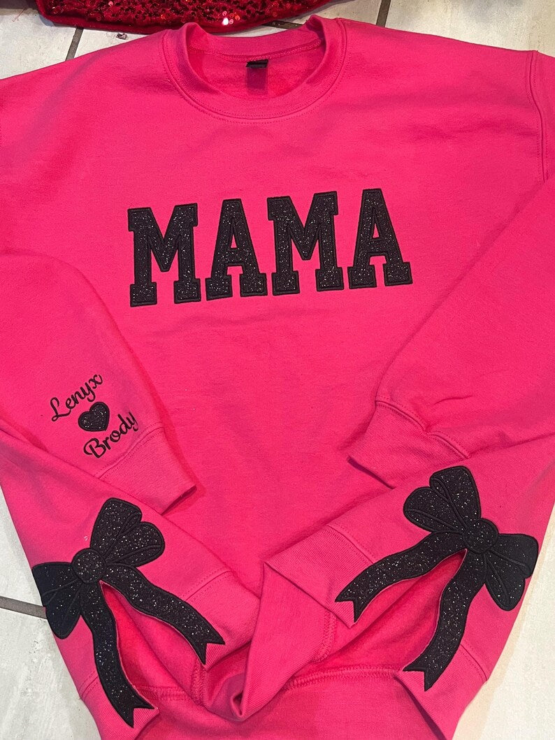 custom-trendy-and-cute-mama-embroidered-glitter-side-bow-sweatshirt-mothers-day-gift