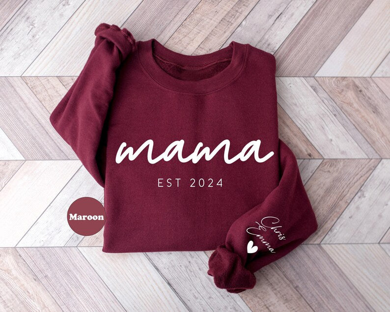 personalized-mom-and-est-date-heat-transfer-print-sweatshirt-with-kids-name-on-sleeve-mothers-day-gift