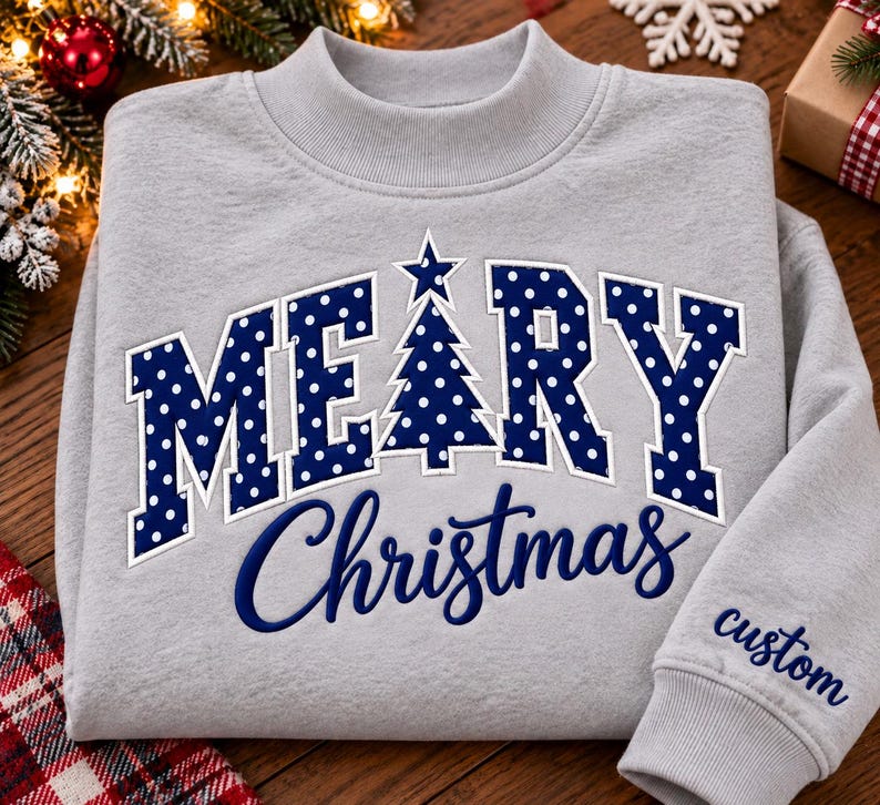 personalized-meary-christmas-custom-mockneck-sweatshirt-family-matching-holiday-sweatshirt-with-christmas-tree-design