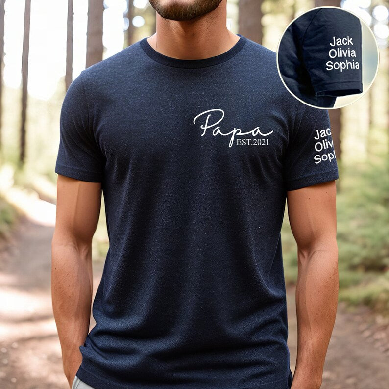 custom-papa-t-shirt-with-est-year-childrens-names-on-sleeve-fathers-day-gift