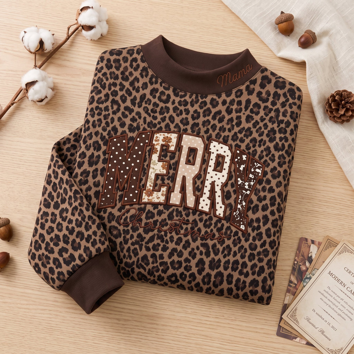 custom-leopard-mock-neck-christmas-sweatshirt-merry-christmas-patchwork-applique-pullover