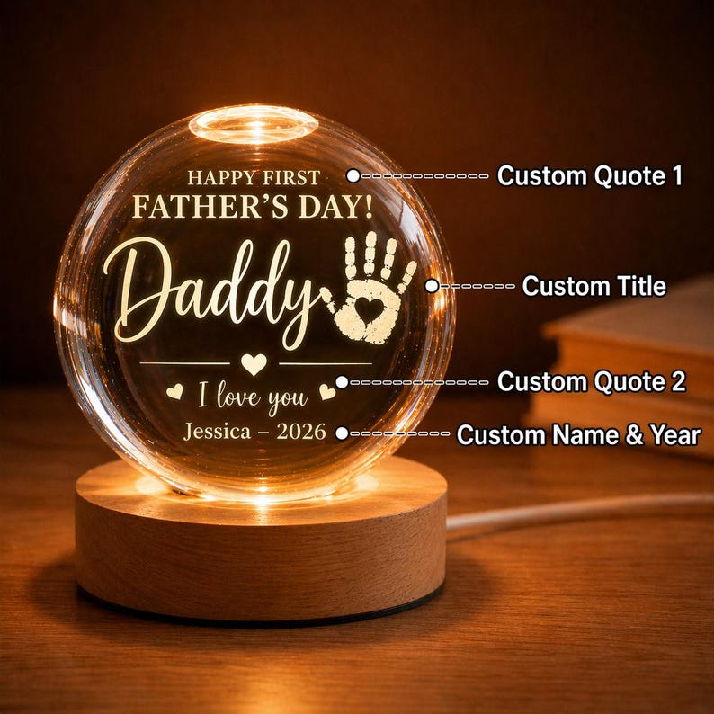 personalized-first-fathers-day-led-crystal-ball-night-light-custom-gift-with-baby-handprint-name-year-for-daddy