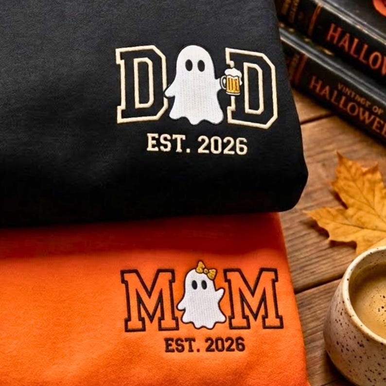 custom-mom-dad-halloween-ghost-embroidered-sweatshirts