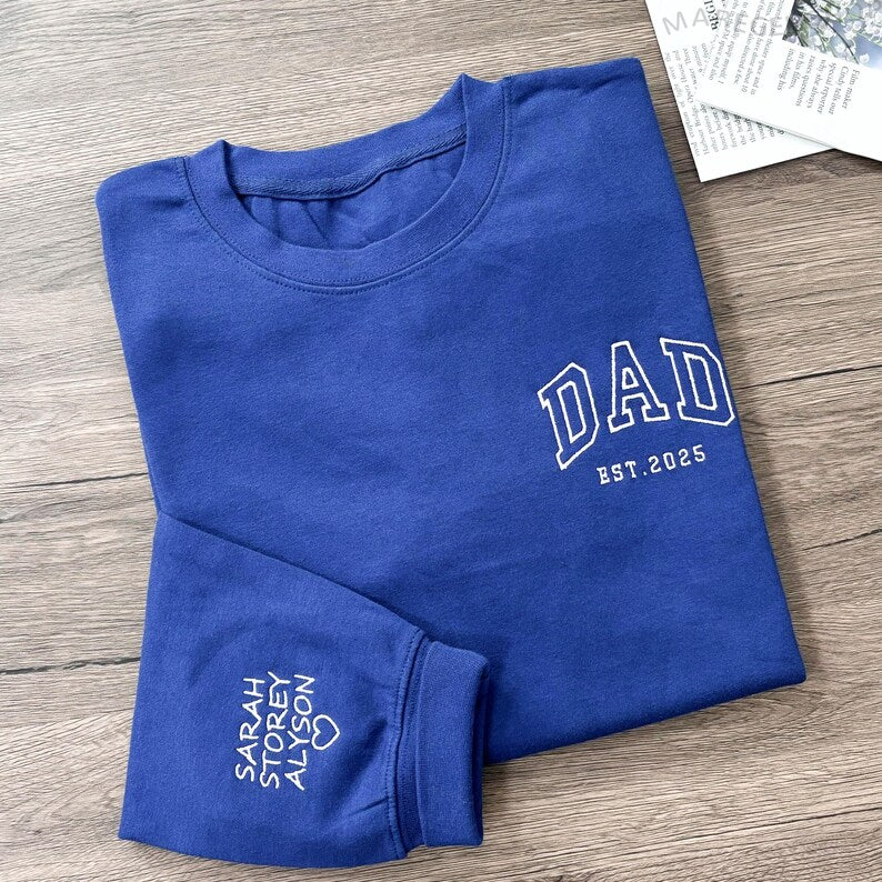 personalized-dad-embroidered-sweatshirt-with-kids-names-on-sleeve-fathers-day-gift