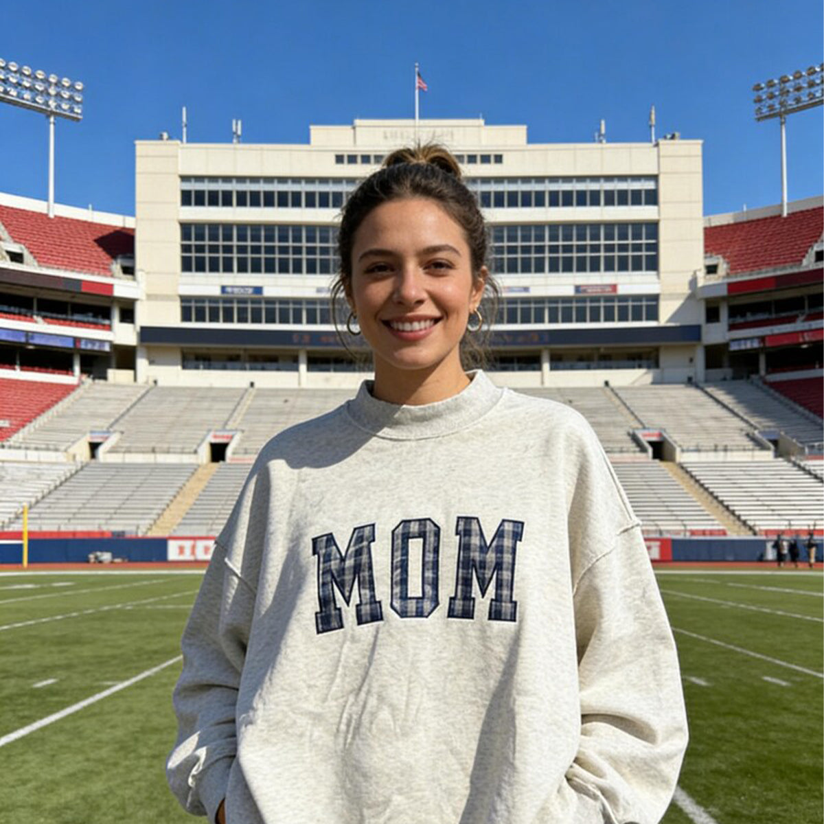 oversized-gingham-applique-mom-sweatshirt-custom-varsity-sweatshirt