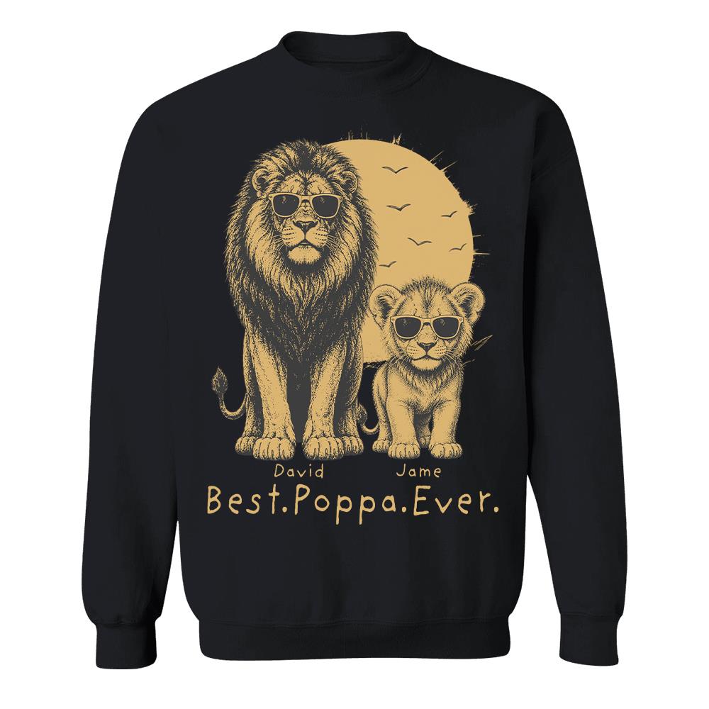 retro-vintage-lion-dad-and-kids-daddy-protector-personalized-shirt-cool-fathers-day-gift-for-dad-husband
