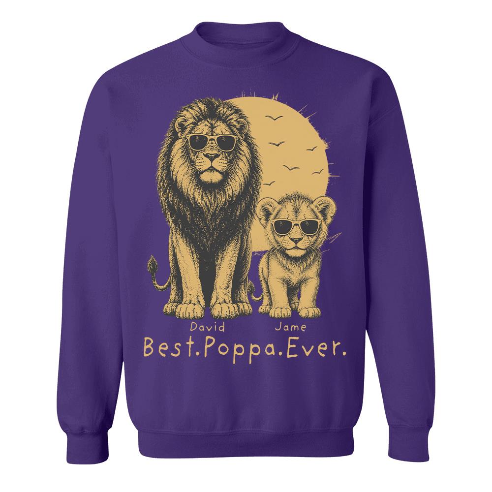 retro-vintage-lion-dad-and-kids-daddy-protector-personalized-shirt-cool-fathers-day-gift-for-dad-husband