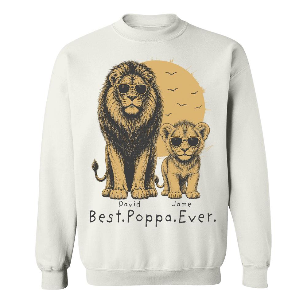 retro-vintage-lion-dad-and-kids-daddy-protector-personalized-shirt-cool-fathers-day-gift-for-dad-husband