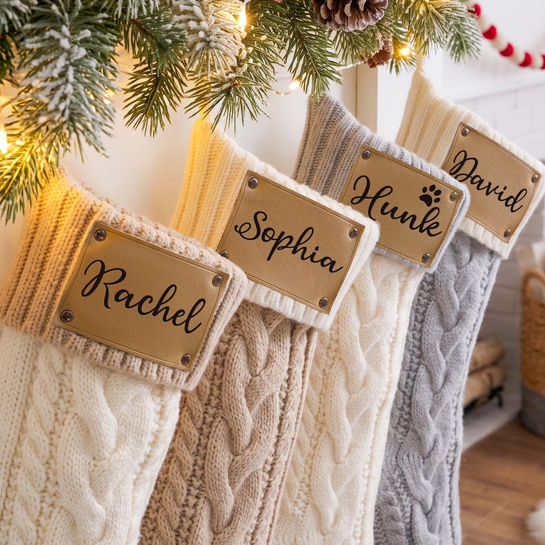 personalized-christmas-stockings-with-leather-patch-custom-name-cable-knit-xmas-stocking