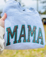 Custom Mama Arched Glitter Sweatshirt | Mother's Day Gifts