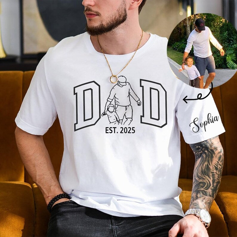 custom-dad-photo-outline-est-year-t-shirt-fathers-day-gift