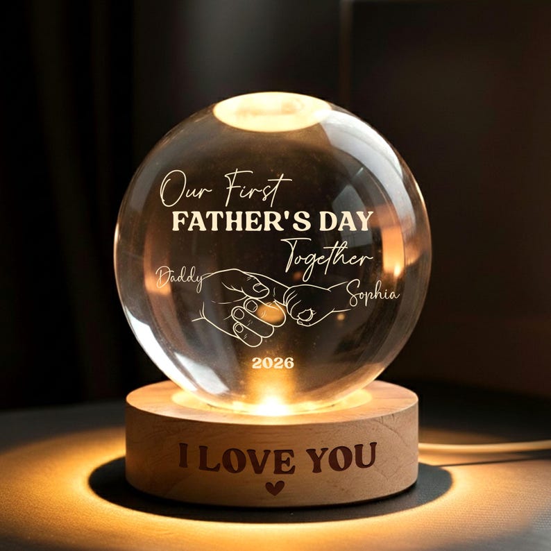 personalized-first-fathers-day-crystal-ball-lamp-unique-dad-gift