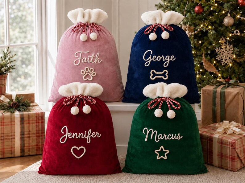 large-personalized-christmas-santa-sack-custom-name-gift-bag-with-optional-icon-velvet-holiday-present-bag