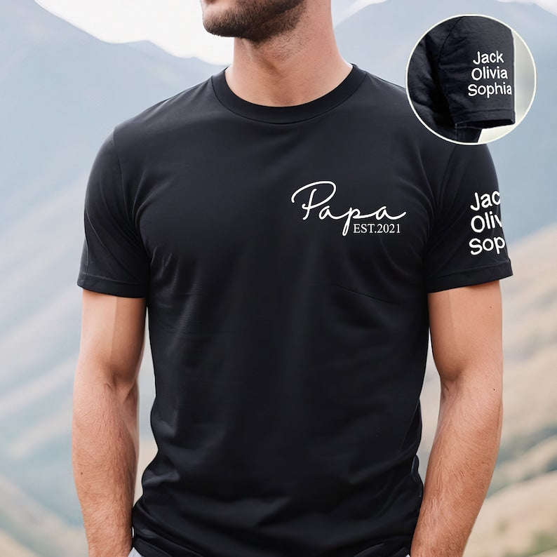 custom-papa-t-shirt-with-est-year-childrens-names-on-sleeve-fathers-day-gift