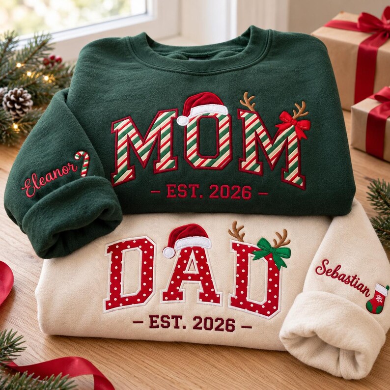 custom-christmas-family-embroidered-sweatshirt-personalized-mom-dad-est-year-holiday-crewneck-with-name-matching-family-christmas-gift