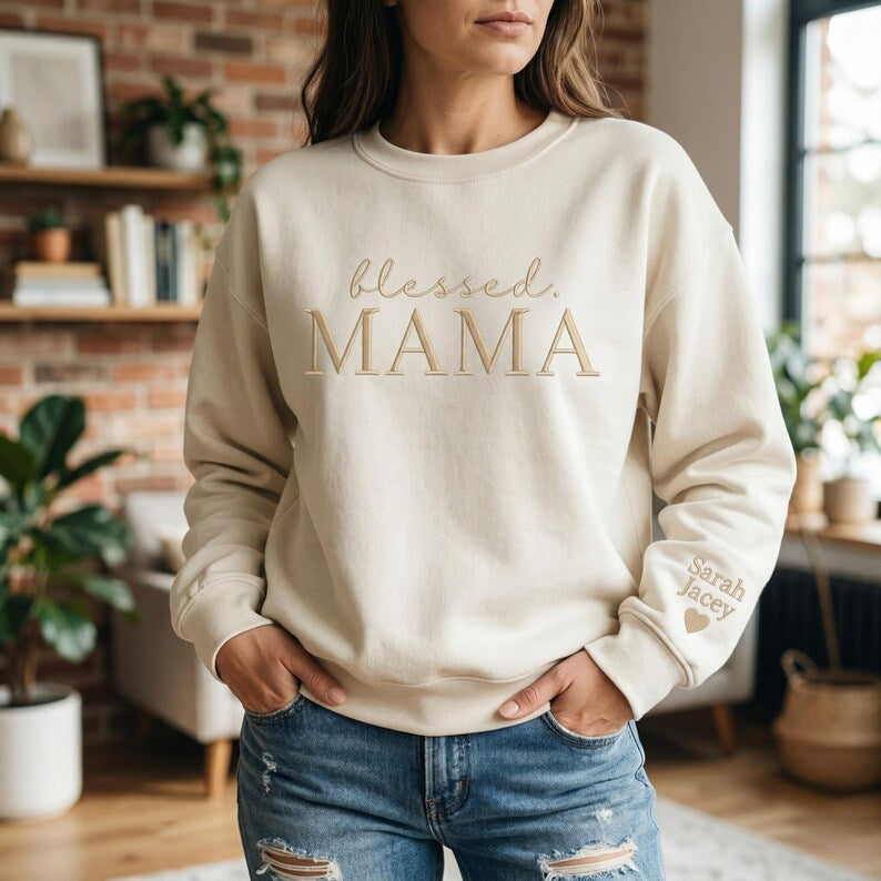custom-embroidered-blessed-mama-sweatshirt-with-name-on-sleeve-gift-for-mothers-day