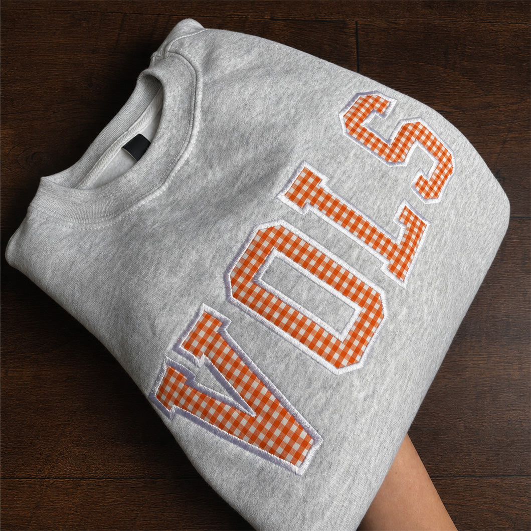 custom-gingham-applique-sweatshirt-personalized-varsity-gift-for-mom-mimi