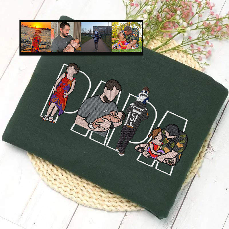 custom-photo-portrait-embroidery-sweatshirt-t-shirt-gift-for-dad-mom-family