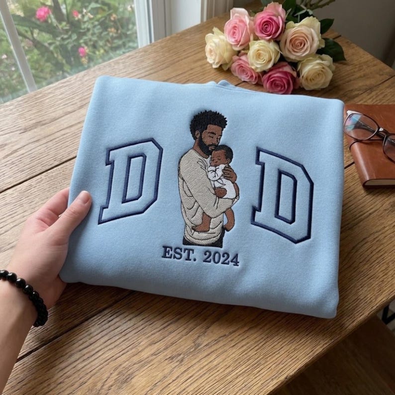 custom-photo-portrait-with-dad-letter-embroidered-sweatshirt-first-fathers-day-est-gift