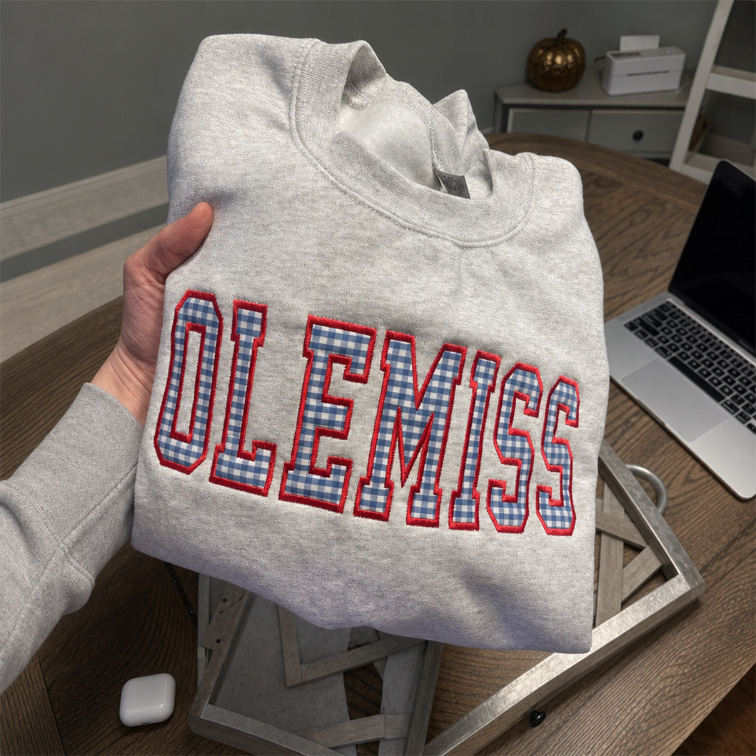 custom-gingham-applique-sweatshirt-personalized-varsity-gift-for-mom-mimi