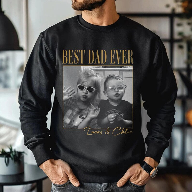 custom-dad-photo-vintage-style-t-shirt-best-dad-ever-personalized-fathers-day-gift-with-kids-picture-names