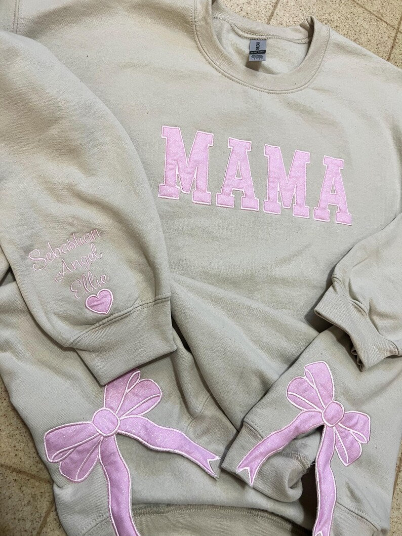 custom-trendy-and-cute-mama-embroidered-glitter-side-bow-sweatshirt-mothers-day-gift