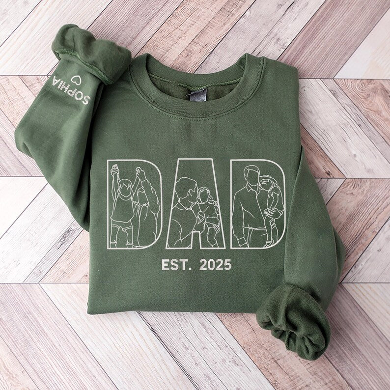 custom-embroidered-dad-sweatshirt-with-photo-outline-portrait-fathers-day-gift