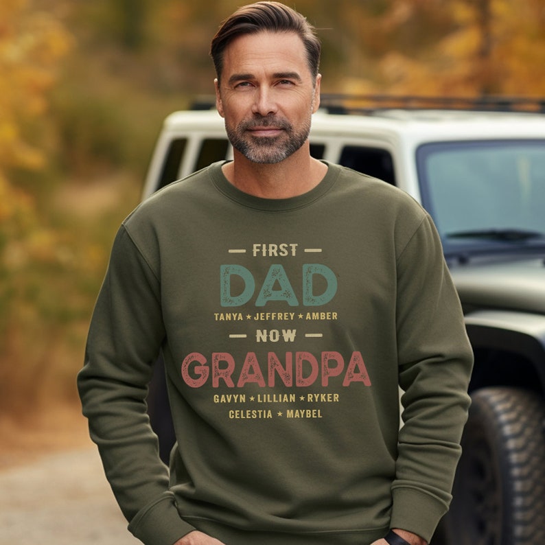 first-dad-now-grandpa-shirt-custom-personalized-fathers-day-gift-with-kids-grandkids-names
