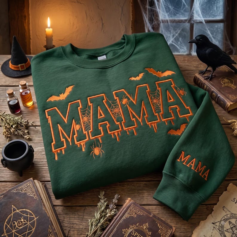 custom-embroidered-halloween-mama-sweatshirt-spooky-mom-pullover-custom-name-sleeve