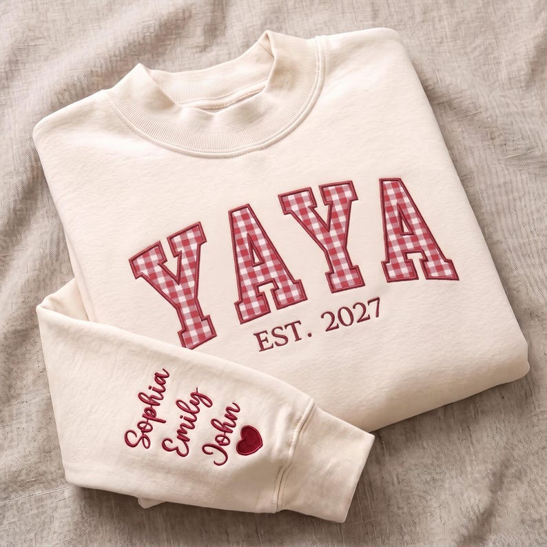 personalized-grandma-mock-neck-sweatshirt-custom-gingham-applique-with-grandkids-names-nana-gammy-mama-gift