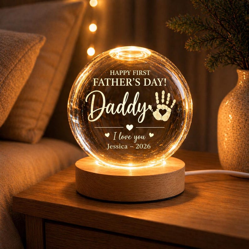 personalized-first-fathers-day-led-crystal-ball-night-light-custom-gift-with-baby-handprint-name-year-for-daddy