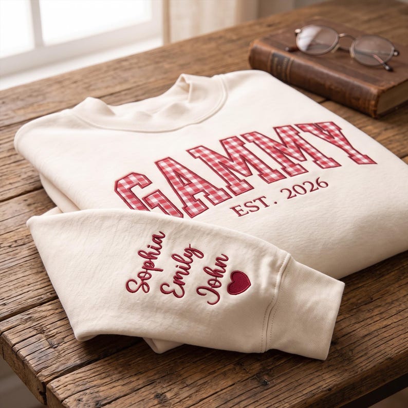 personalized-grandma-mock-neck-sweatshirt-custom-gingham-applique-with-grandkids-names-nana-gammy-mama-gift