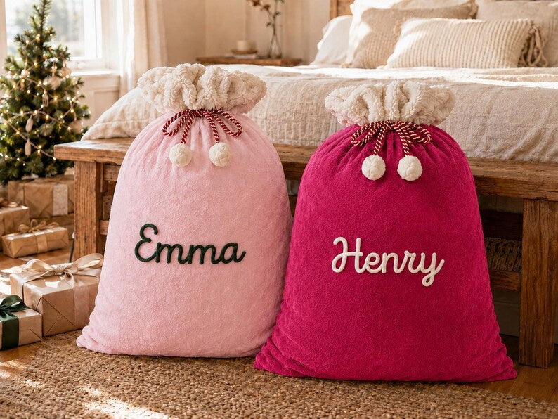 large-personalized-christmas-santa-sack-custom-name-gift-bag-with-optional-icon-velvet-holiday-present-bag