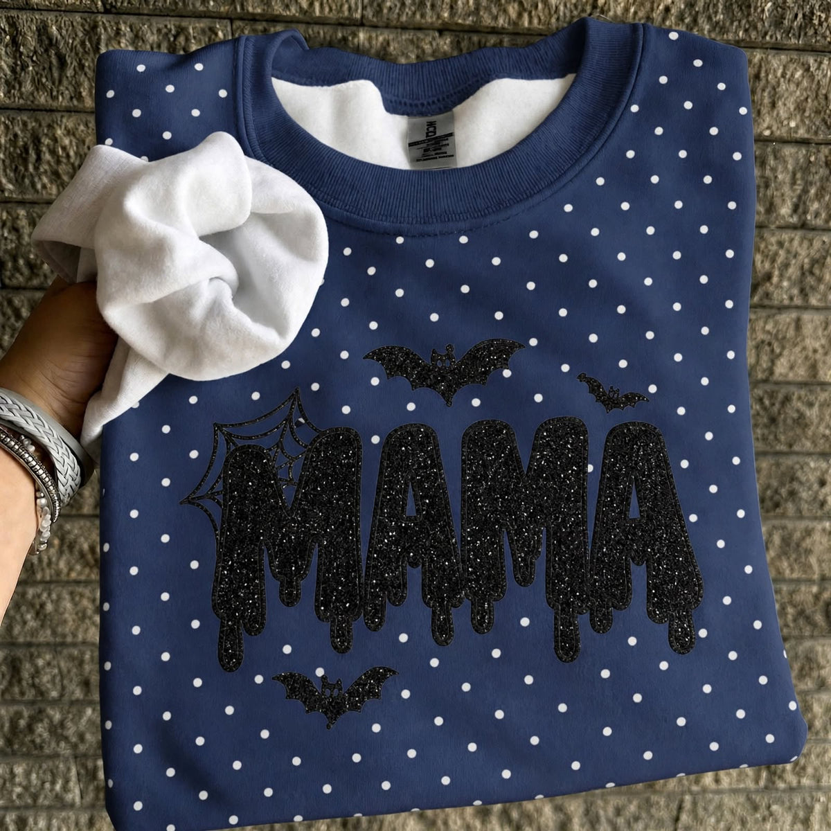 personalized-halloween-mama-glitter-embroidered-polka-dot-sweatshirt