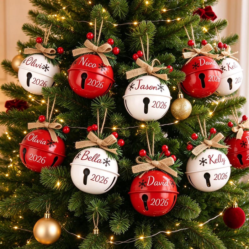 personalized-2026-christmas-bell-ornament-pine-cone-jingle-bells-festive-bow-decor-holiday-gift
