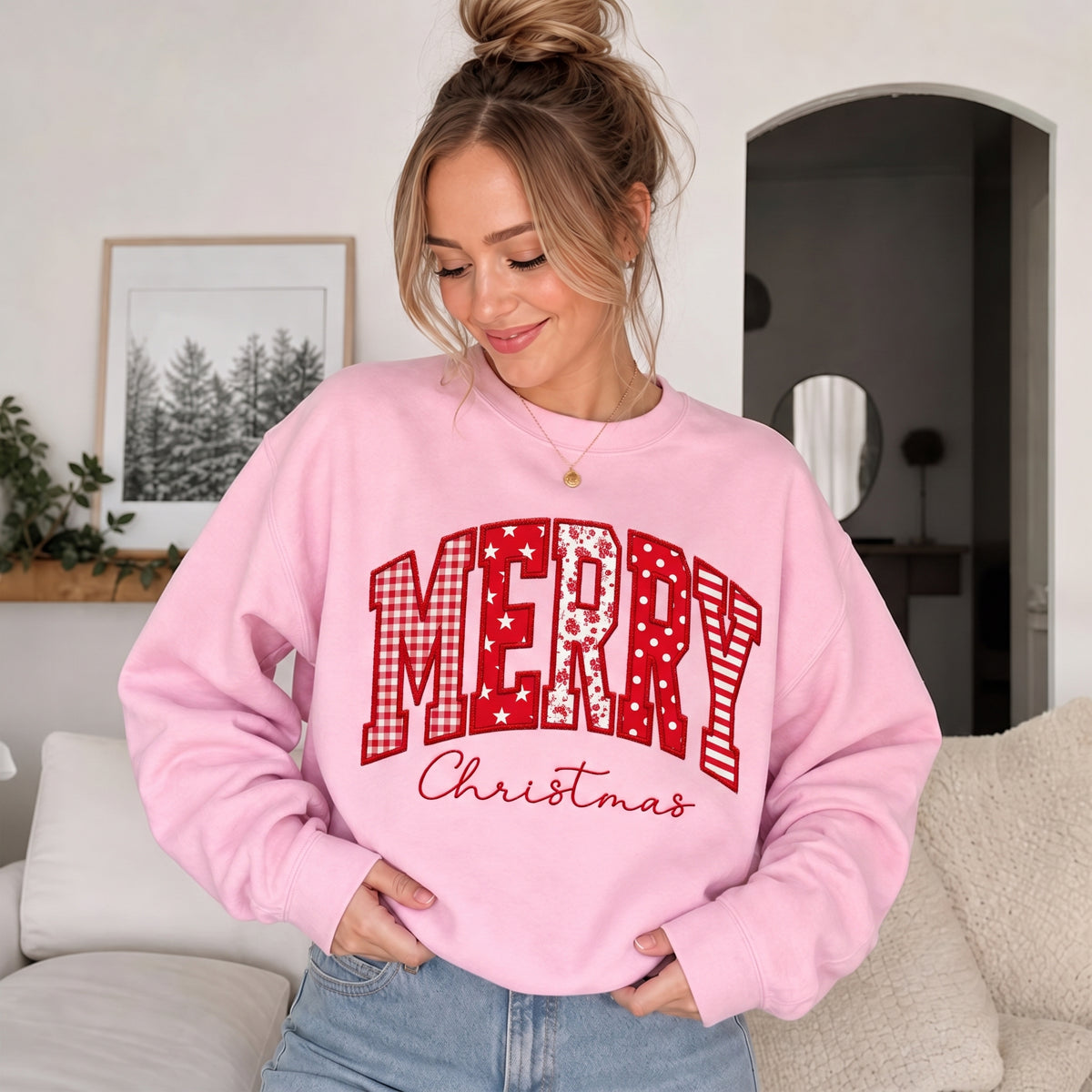 custom-merry-christmas-applique-embroidered-sweatshirt-festive-holiday-crewneck-with-patchwork-letter-design