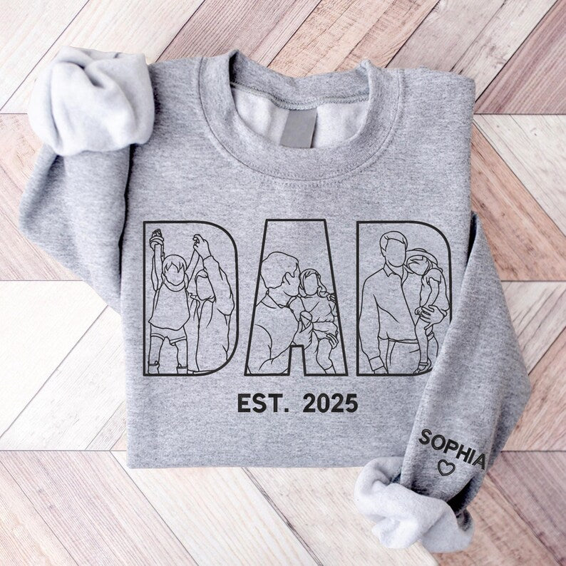 custom-embroidered-dad-sweatshirt-with-photo-outline-portrait-fathers-day-gift