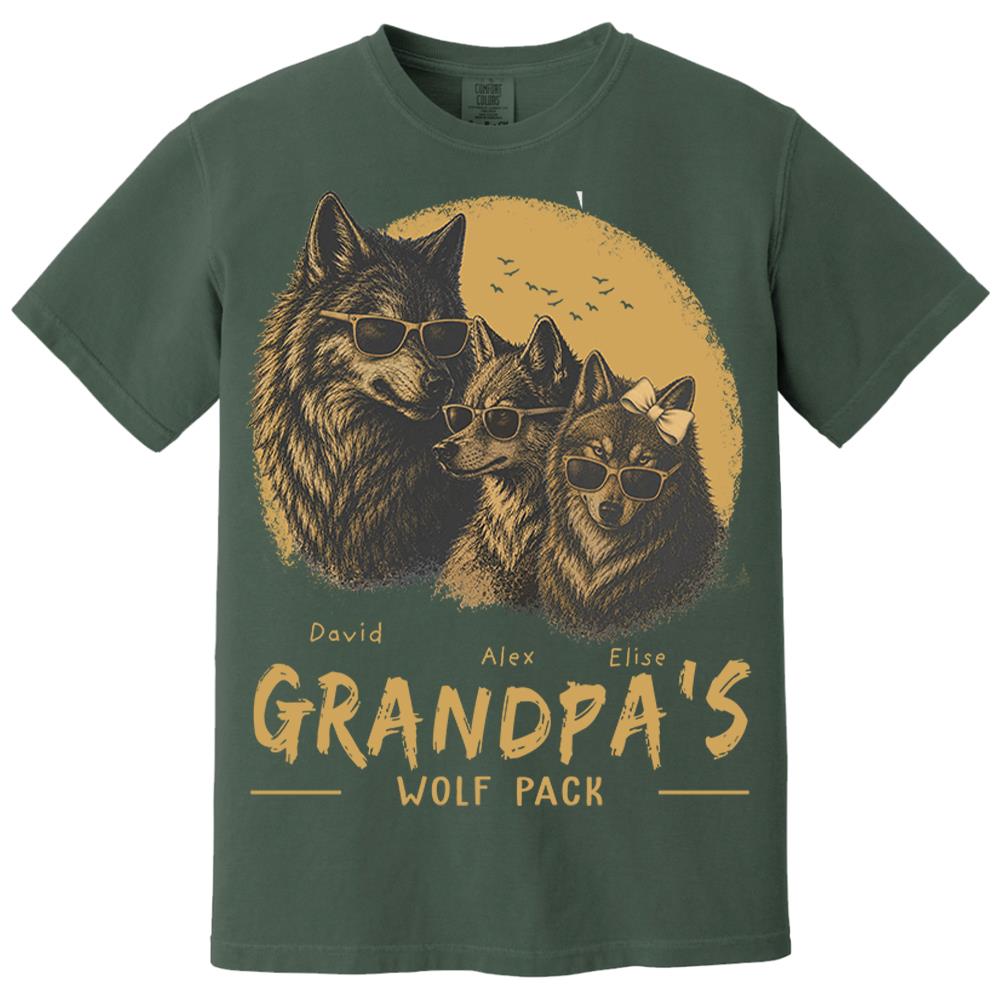 personalized-grandpa-wolf-pack-shirt-father-day-gifts-for-dad-funny-papa-tshirt-cool-daddy-wolf-tee