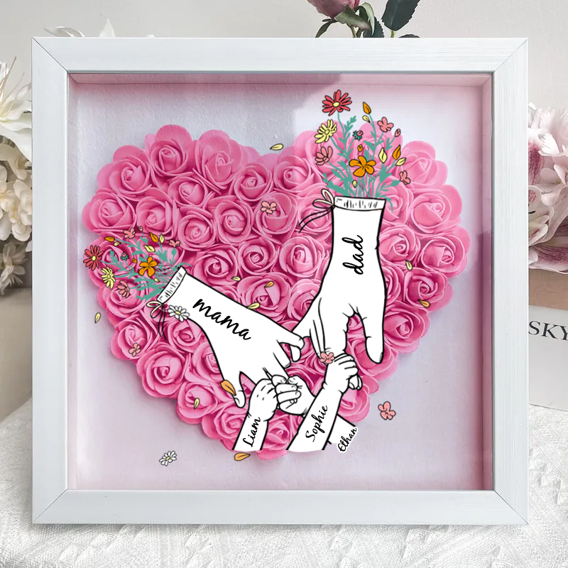 custom-mothers-day-personalized-flower-shadow-box-family-hand-holding-gift-gift-for-mom-grandma