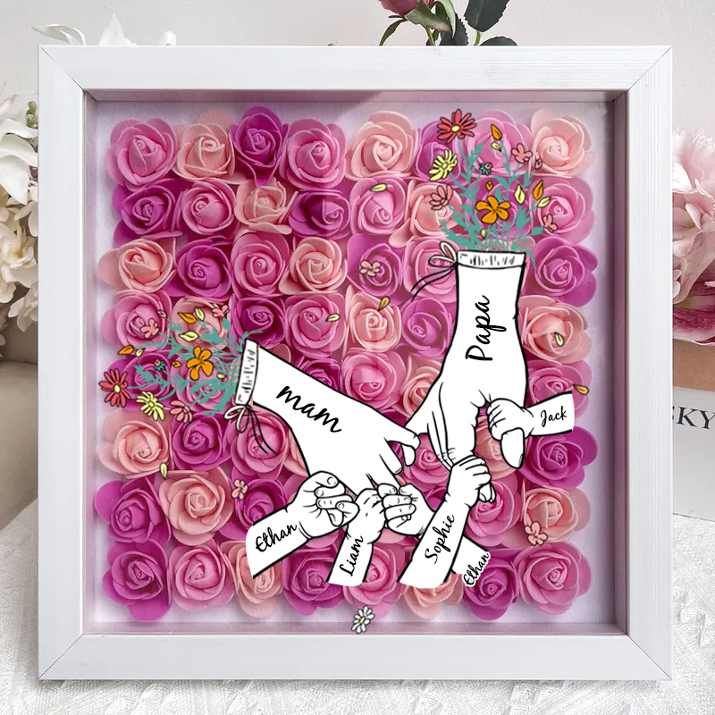custom-mothers-day-personalized-flower-shadow-box-family-hand-holding-gift-gift-for-mom-grandma