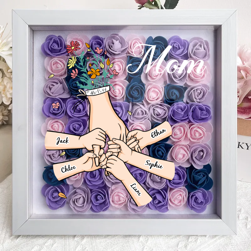 personalized-flower-shadow-box-mum-and-i-hand-holding-mothers-day-gift
