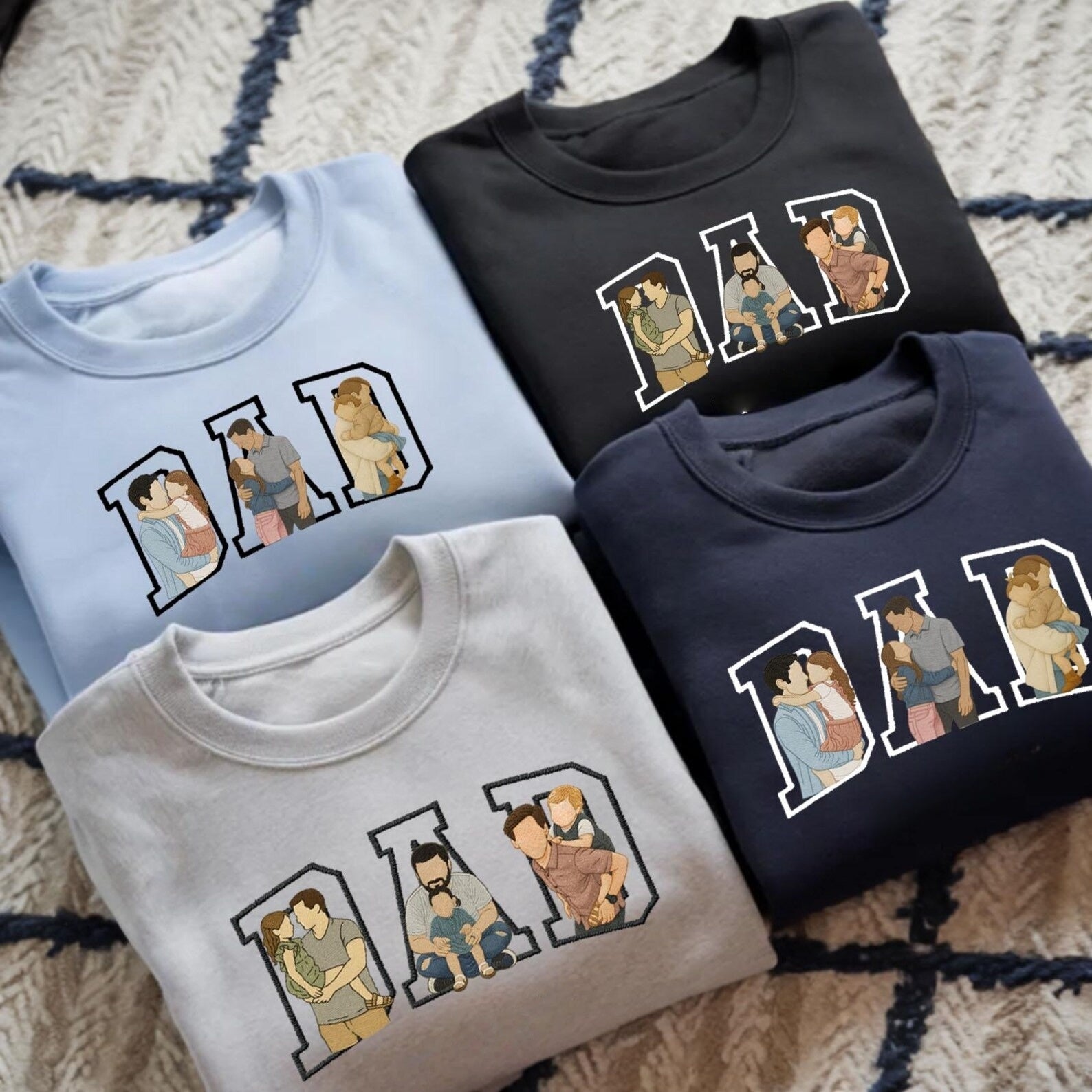 custom-photo-portrait-embroidery-sweatshirt-t-shirt-fathers-day-gift-for-dad