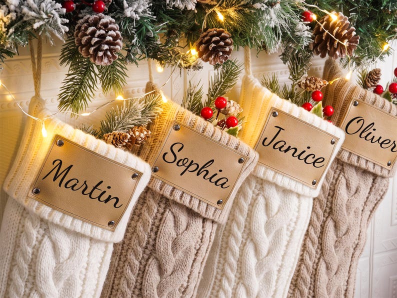 personalized-christmas-stockings-with-leather-patch-custom-name-cable-knit-xmas-stocking