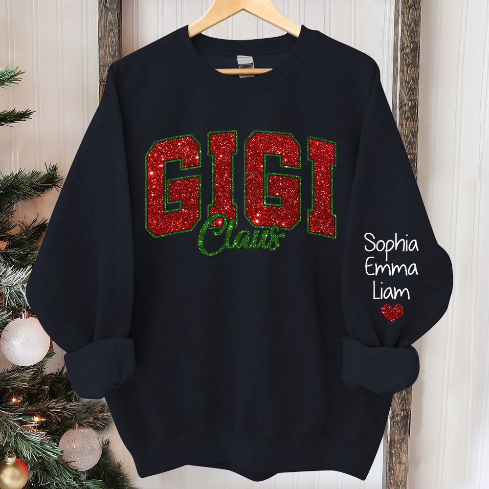 custom-glitter-print-gigi-claus-christmas-grandma-nickname-sweatshirt-with-grandkids-name