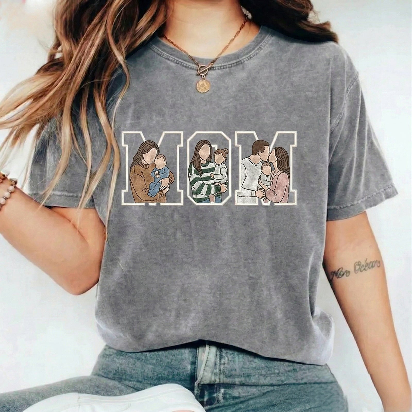 custom-photo-portrait-embroidery-washed-sweatshirt-gift-for-mum-family