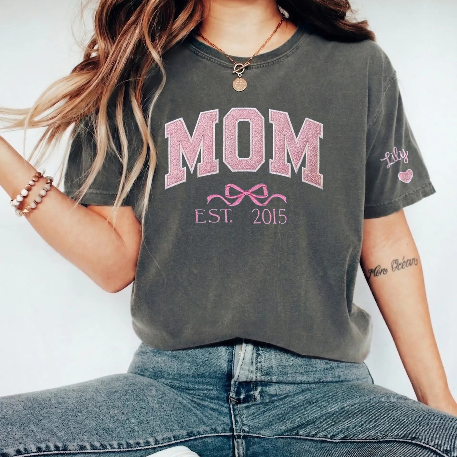 mom-glitter-embroidered-washed-t-shirt-sweatshirt-mother-day-personalized-year
